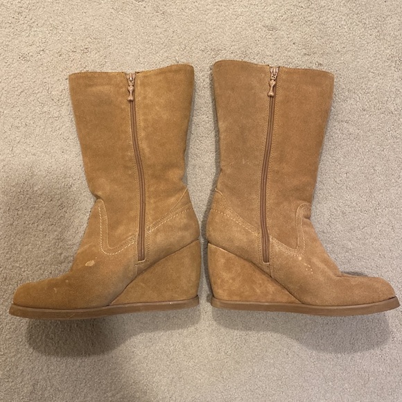 Rocket Dog 8 1/2 Camel Faux Suede & Shearling Boots - Picture 4 of 14
